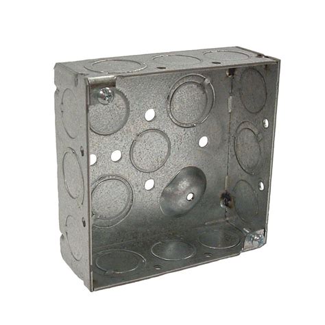 4 inches electric box|4 square metal electrical box.